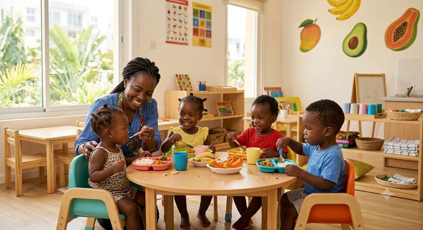 Moment du repas — Crèche Sainte Félicité